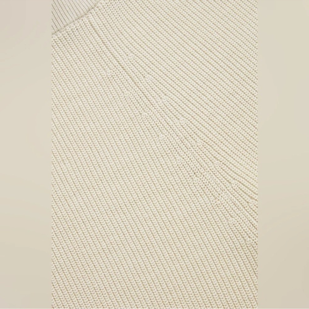 COS Cream Ribbed Knit Bermuda Shorts - Picture 5 of 7